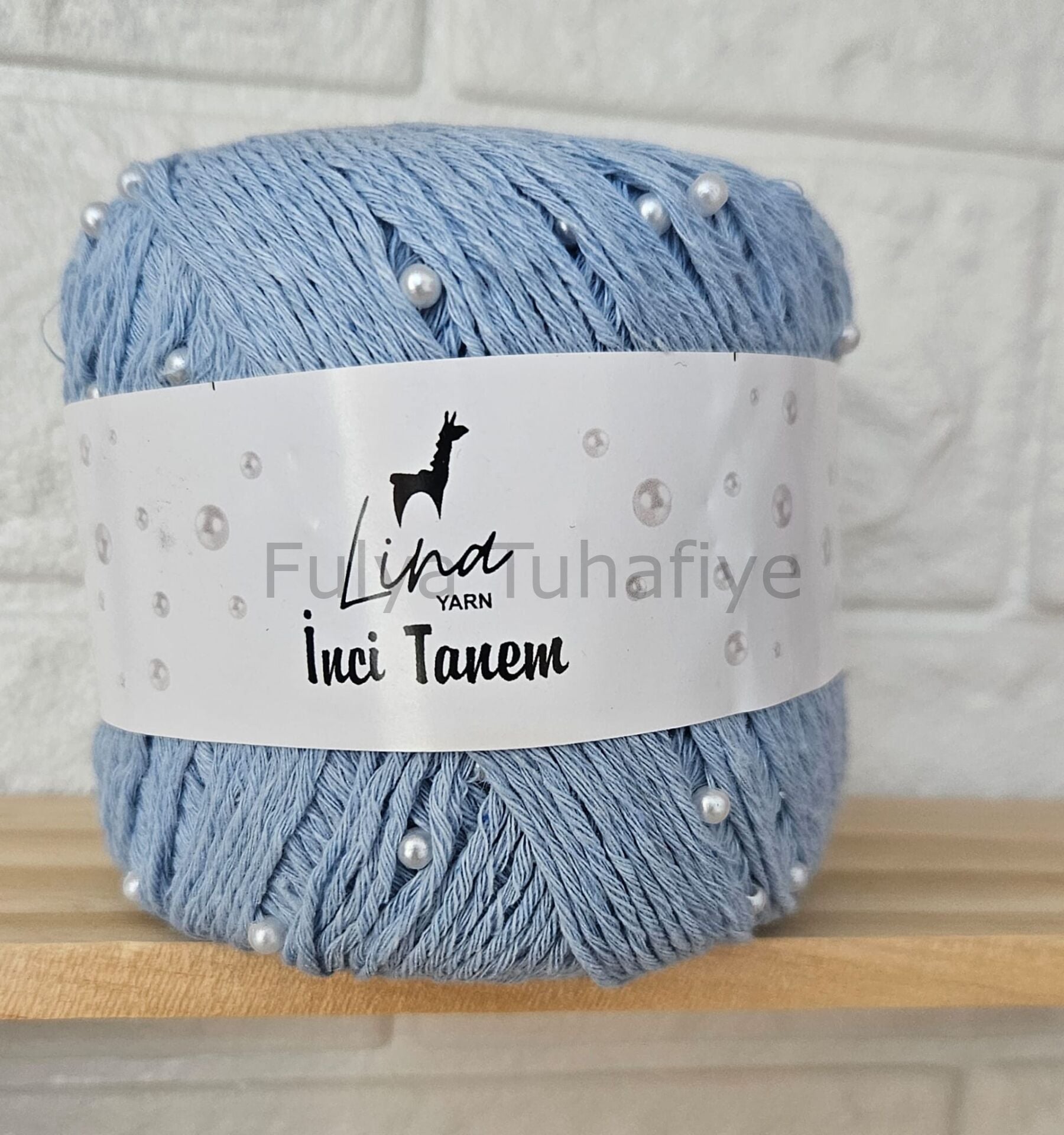 Lina Yarn İnci Tanem 136 Bebe mavi