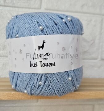 Lina Yarn İnci Tanem 136 Bebe mavi