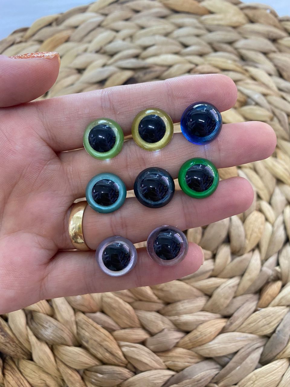 14 mm Renkli İthal Amigurumi Göz