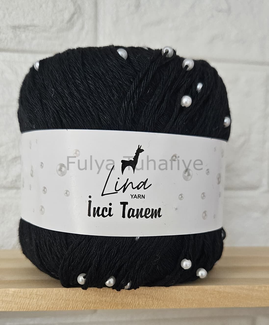 Lina Yarn İnci Tanem 115 Siyah