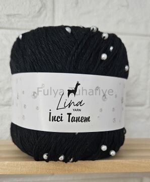 Lina Yarn İnci Tanem 115 Siyah