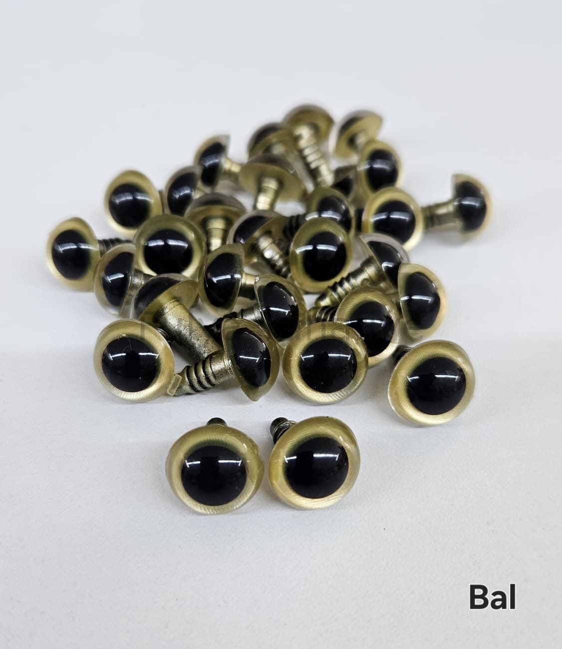 14 mm Renkli İthal Amigurumi Göz Bal Rengi