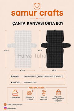 Kanvas Orta Boy 47x45 cm