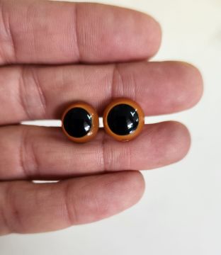 12 mm Renkli İthal Amigurumi Göz Pembe