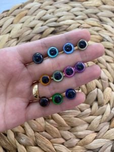 10 mm Renkli İthal Amigurumi Göz